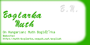boglarka muth business card